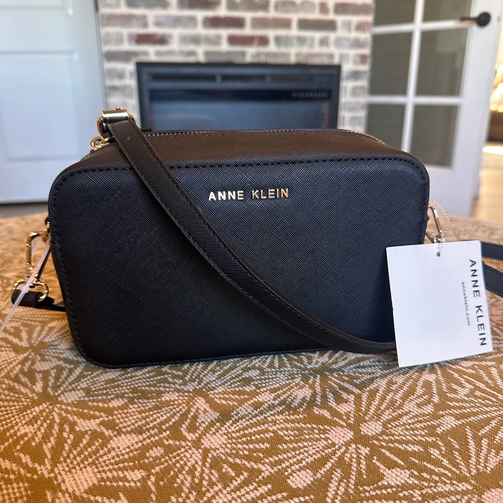 NWT Anne Klein Black Crossbody Bag